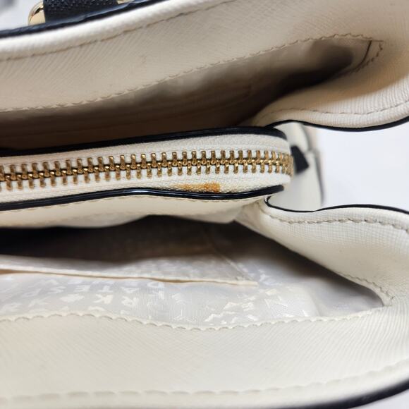 Kate Spade Laurel Way Evangelie Leather Satchel Crossbody Handbag Beige Cream - Picture 10 of 10